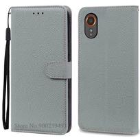 Xcover 7 dėklas, skirtas Samsung Xcover 7, odinis piniginės tipo atverčiamas dėklas Samsung Galaxy Xcover 7 Xcover7 SM-G556B, dėklas Coque Fundas For Samsung Xcover 7 pilka