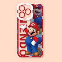 Super Mario Bros žaidimo dėklas iPhone 15 Pro Max 16 11 14 13 12 X XS XR 7 8 Plus, silikoninis dėkliukas, permatomas For iPhone 11