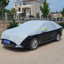 Sustorintas automobilio pusiau uždangalas: Apsauga nuo saulės, lietaus ir sniego su šilumos izoliacija Gray Half Cover sedano spalva