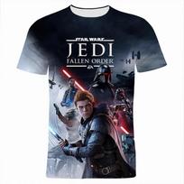 Disney Vasariniai 3D spausdinti Star Wars marškinėliai paaugliams Laisvalaikio drabužiai Marškinėliai Mada Per dideli marškinėliai Harajuku Vyriškas viršus 100cm