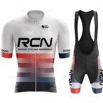 2025 Rcn komandos dviratininko marškinėlių rinkinys vyrams Vasariniai dviratininko drabužiai Trumpomis rankovėmis Ropa Maillot Ciclismo Lauko važiavimo dviračiu uniforma S