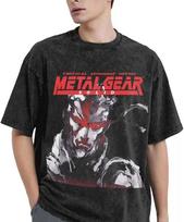 Metal Gear Solid marškinėliai Unisex Solid Snake žaidimui Moterims Vyrams T-shirt Juokingi Metal Gear marškinėliai Vasariniai trumpomis rankovėmis 4XL