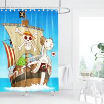 Vienas Gabalas Anime Dušo Užuolaida, Vonios Kambario Aksesuarai, Dekoratyvinės Užuolaidos Svetainei, Mielos Ir Juokingos Kalėdinės Dovanos 90x180cm
