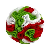 Colorful Sniffing Ball Teething Puzzle Toy for Dogs 8 cm balta raudona žalia spalva