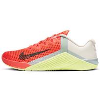 Nike Metcon 6 Ryškiai oranžiniai Šviesiai citrininiai Moteriški sportbačiai Oranžiniai Vos žali Tamsiai dūminiai pilki AT3160-800 37.5