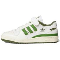adidas Forum 84 Low Balti su žaliais akcentais Unisex sportbačiai Debesėlių baltumo su laukiniu pušies žaliu FY8683 35⅔