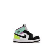 Air Jordan 1 Mid TD Pastel Baby Sneakers White Volt Green-Glow 640735-175 26