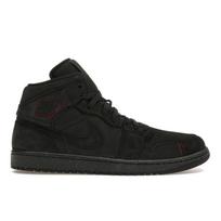 Air Jordan 1 Mid SE Craft Tamsiai dūminiai raudoni vyriški sportbačiai Juodi Tamsiai dūminiai pilki Universiteto raudoni FD8634-001 41