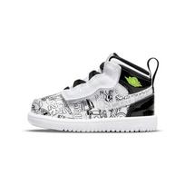 Jordan Air 1 Mid Walker Batai Kūdikių Batai Balti Juodi DH9682-100 21