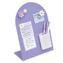 Magnetinė pranešimų lenta Geležinė atmintinė Priminimo lenta Lengva rašyti Trinti violetinė