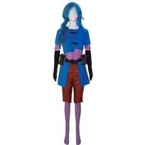 Anime Arcane Jinx Cosplay Costume Powder Baby Jinx Cosplay Costume Women Sexy Outfits Halloween League Of Legends Wig Halloween M smėlis