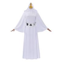 Anime figūrėlės Leia Cosplay kostiumas Princesės suknelė Disfraz Helovinas Karnavalo vakarėlis Suaugusiųjų suknelė moteriai S 40-45kg smėlis