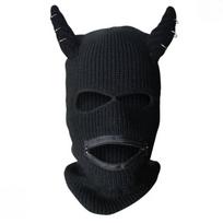 Knitted Full Face Ski Mask Winter Balaclava Face Cover for Outdoor Sports Novelty Knitting Beanie B