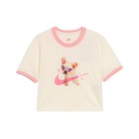 Nike Sportswear Dopamine Round Neck Pullover Soft Slim Fit Cropped Short Sleeve T-Shirt Women T-Shirts Sail HM4621133 S