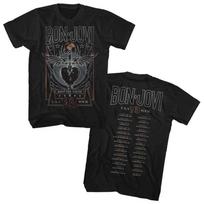 Bon Jovi 93 Turo Marškinėliai Viršūnės Marškinėliai Vyriški Moteriški Unisex M black
