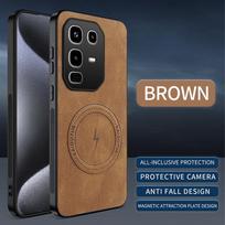 For Infinix Note 50 Pro Plus Case Luxury PU Leather Skin Magnetic Magsafe Protect Back Cover For Infinix Note 40 Pro Plus Shell Infinix Note 50 Pro+ ruda