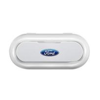 Automobilio saulės skydelio akinių laikymo dėžutė Laikiklis Organizatorius Priedai Ford Focus Mk2 Mk3 Fiesta Ranger Mondeo S-MAX Kuga Mustang ford balta