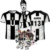 2025 Penkių asmenų Futbolo Motyvas VL Replika Marškinėliai Anime Ubers Blue Lock Pilno Spaudos Marškinėliai BAROU Trumpomis Rankovėmis Cosplay Uber Vyriški Marškinėliai S