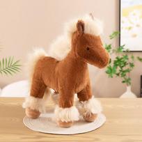 New unicorn simulation pony pedaling plush doll cotton cloth doll 25cm