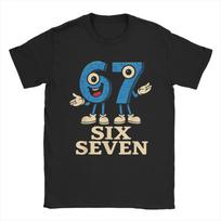 67 Six Seven 6-7 Funny Italian Brainrot Outfit Men Women T Shirts 100% Cotton Tee Graphic Printed  T-shirt Clothes S