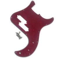 11 skylučių 4 stygų bosui apsauginė plokštelė, modernaus stiliaus, standartinė Precision Bass apsauginė plokštelė, 3 sluoksnių, apsauginė nuo įbrėžimų, bosų aksesuaras raudona