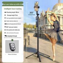 2025 dirbtinio intelekto išmanusis veido sekimo stabilizatorius selfie lazdai: 360° sukimas, stabilizatorius nuo vibracijos, su užpildymo šviesa 1.8m [Quad Alloy Stand + No Fill Light]