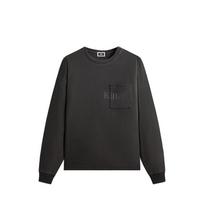 Kith ilgomis rankovėmis Quinn marškinėliai Anglies spalvos Vyriški viršutiniai drabužiai Juodi KHM034155-016 XL