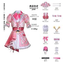 Anime Oshi No Ko Hoshino Ruby Cosplay Kostiumas Perukas Lolita Sijonas Moteris Rožinis Languotas Suknelė Paltai Helovino Šventė Karnavalas Cosplay Kostiumas M 45-50kg dramblio kaulas