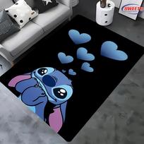 Nr. 3 Disney Lilo & Stitch tematikos kilimas! Miegamojo svetainės lovos kilimėlis, neslystantis išskirtinis namų dekoras, ilgaamžis mašinoje skalbiamas kilimas 40x60cm (16x24in)