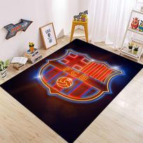 F-FC B-Barcelona Logotipas Kambario Kilimai Neslystantys Sugeriantys Vandenį Miegamojo Kilimėlis Namų Kilimai Vaikų Miegamojo Mankštos Kilimėlis 80*120cm