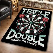 Žaidimų kambario smiginio kilimas svetainės miegamojo dekoracijoms sofos stalo didelio ploto kilimai žaidimų kambario grindų kilimėlis taikinys bullseye Alfombra 40x60cm