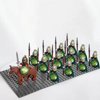 13vnt. Pilis Raitelis Rohan Azog Orkai Pusiau Žvėris Žmogaus Armija Elfų Sargybiniai Romėnų Kareivis Minifigūros Statybinės Detalės Žaislai Vaikams