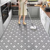 Dėmėms ir aliejui atsparus virtuvės kilimas namams Pvc odinis kilimas Amerikos retro balkono grindų kilimėlis Didelio ploto plaunami neslystantys kilimai 60x90cm