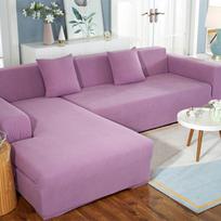 Storas tampus sofos užvalkalas - Vienspalvis skandinaviško minimalizmo stiliaus, visiškai apgaubiantis, žiemai Ottoman 70*90cm violetinė