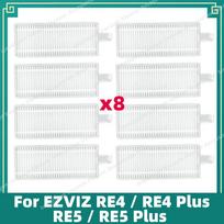 Suderinamas su EZVIZ RE4 / RE4 Plus / RE5 / RE5 Plus Pagrindinio šoninio šepetėlio, šluostės, Hepa filtro priedais Pakeičiamos atsarginės dalys