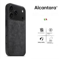 Originalus Italijos Alcantara Magsafe dėklas iPhone 17 Pro Max Air, Premium magnetinis dangtelis, zomšos odos dėklai iPhone 16 17 Pro Max for iPhone17 Pro Max