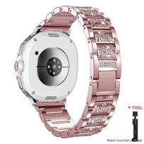 Deimantinis dirželis Samsung Galaxy Watch8 40 44mm/8 classic 46mm Metalinis Bling Nerūdijančio plieno juosta Samsung watch Ultra2025/47MM Galaxy Watch 8 40mm