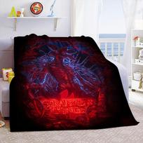 Eddie Munson Stranger Things Nešiojami šilti pledai lovai, kelionėms 75x90cm