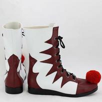 Helovino baisus klounas Rankų darbo Pennywise Batai Cosplay Batai Stephen King's IT Siaubo Klounas Žudikas Karnavalas Cosplay batai EU 36