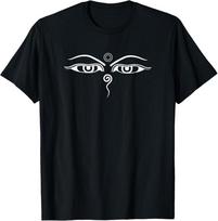 NAUJAS RIBOTAS Budos Akys Budistinės Meditacijos Joga Dizainas Geriausi Marškinėliai T-Shirt S-3XL Unisex Marškinėliai S