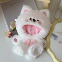 20cm Plush Doll Clothes Animal Onesie Outfit, Cute Fox & Bunny Costume for 20cm Cotton Dolls, Universal Doll Clothing Accessorie