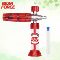 BEAR FORCE Atnaujintas Mini Putų Pistoletas Pro su 1/4  Greita Jungtimi, 360° Reguliuojamas Sniego Putų Piltuvas Putų Generatorius Aukšto Slėgio Plautuvui raudona
