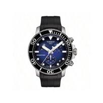 Tissot Men's Sports Dive Watch - Tissot Seastar 1000 Chronograph, 45.5mm stainless steel case, blue gradient dial, black T120.417.17.041.00 mėlyna