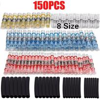 150/300/450 PCS karščiui susitraukiančios litavimo įvorės vamzdžiai, atsparūs vandeniui, izoliuota vielos sujungimo jungtis AWG26-10/0,5 mm²-6 mm² 450PCS