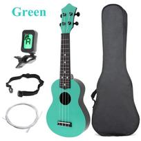 21 colio soprano ukulele 4 stygų ukulelė / krepšys / derintuvas / dirželis / styga vaikams ir pradedančiajam 3 spalvos Neprivaloma žalia