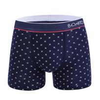 BONITOS 1vnt Spausdinti Boxers Vyriški apatiniai Vyriški Medvilniniai Vyriški apatiniai Patogūs S mėlyna