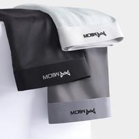 MiiOW 3vnt Sexy Seamless Boxer Vyriški apatiniai Ledo Šilko Grafenas Antibakteriniai Bokseriai Apatiniai Kelnaitės Kelnaitės Apatiniai lagaminai L-5XL XXL