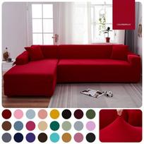 Aksominis sofos užvalkalas Paprastos spalvos tamprūs sofos užvalkalai svetainei Slipcover sofos užvalkalas, baldų apsauga 90-140cm