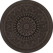 Retro Mandala Lotus gėlių raštas Apvalus kilimas Kėdė Grindų Kilimėlis Minkšti kilimai svetainei Neslystantis kilimėlis Miegamojo dekoro kilimas 60cm x 60cm
