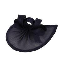 Bowknot Decor Elegant Fascinator kepurė su plaukų lanku Sweet Noble Dekoratyvinė nuo kritimo retro imitacija Lininė vestuvinė skrybėlė Plaukų aksesuarai